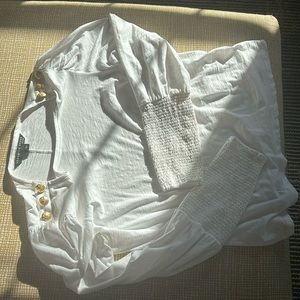 Veronica beard white cotton shirt